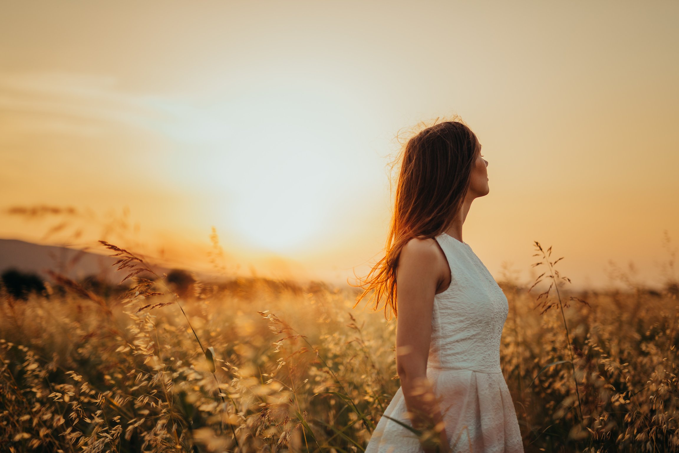 Woman in the field